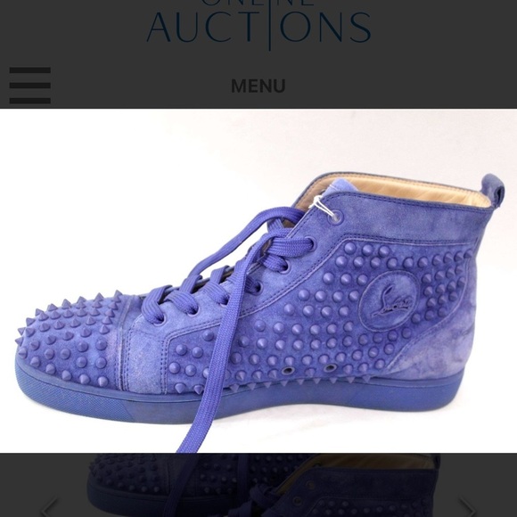 Authentic Christian Louboutin Suede Sneakers. Men\'s Size 46 (12.5 US) main image 9